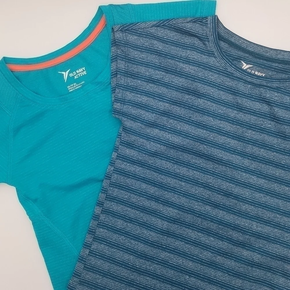 2 Old Navy Active Go-Dry Athletic Shirts Tops XS 5
